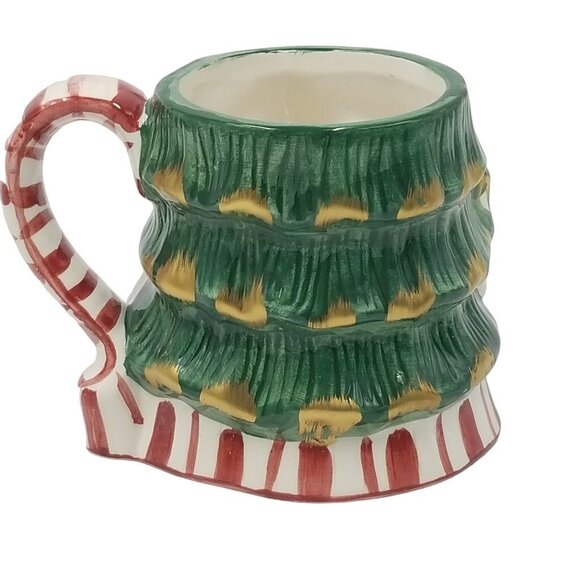 Vintage Teacher Gift White Elephant Christmas Happy Holidays Santa Mug - Picture 3 of 6